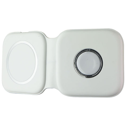 S. Simple Wireless Qi Smartphone and Smartwatch Charging Pad - White