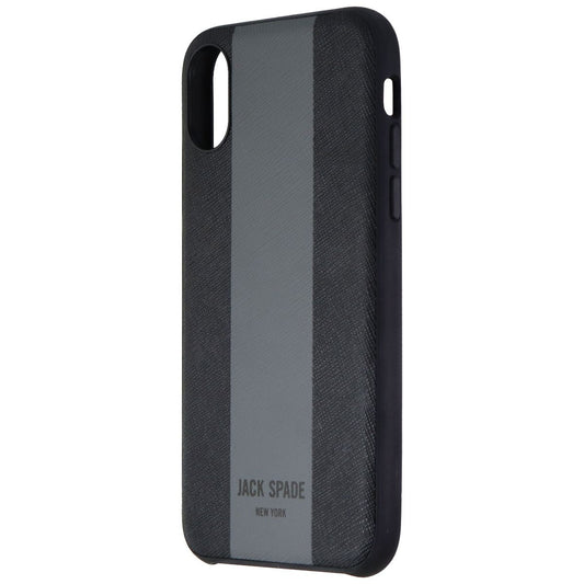 Jack Spade Comold Inlay Case for Apple iPhone Xs / iPhone X - Black / Gray Cell Phone - Cases, Covers & Skins Jack Spade    - Simple Cell Bulk Wholesale Pricing - USA Seller