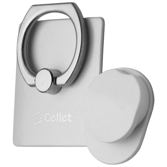 Cellet Universal Ring Stand/Holder and Adhesive Mount - White Cell Phone - Mounts & Holders Cellet    - Simple Cell Bulk Wholesale Pricing - USA Seller