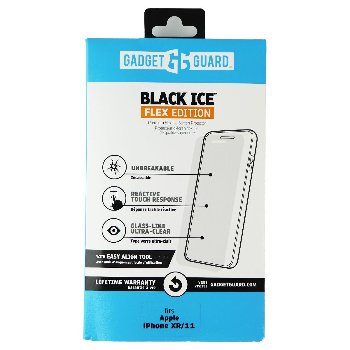 Gadget Guard Black Ice Flex Screen Protector for iPhone 11 and iPhone XR - Clear Cell Phone - Screen Protectors Gadget Guard    - Simple Cell Bulk Wholesale Pricing - USA Seller