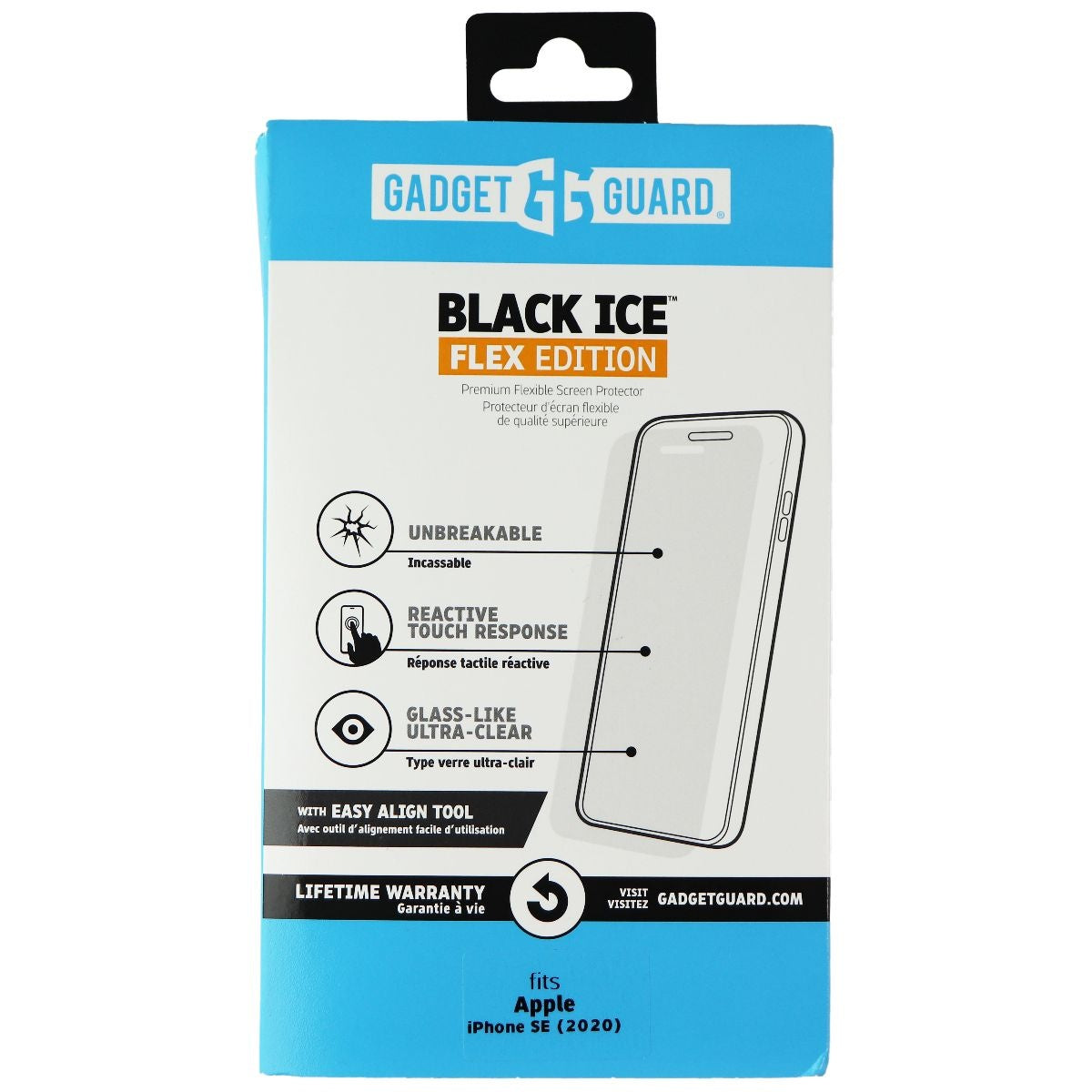 Gadget Guard Black Ice Flex Screen Protector for iPhone SE (2nd Gen) - Clear Cell Phone - Screen Protectors Gadget Guard - Simple Cell Bulk Wholesale Pricing - USA Seller