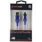 Blackweb (6-Foot) USB to USB-C Charge/Sync Braided Cable - Blue / White Cell Phone - Cables & Adapters BlackWeb - Simple Cell Bulk Wholesale Pricing - USA Seller