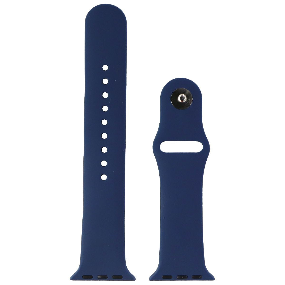 Silicone Watch Band for Apple Watch 38mm/40mm Cases - Dark Blue - Large Smart Watch Accessories - Watch Bands Unbranded - Simple Cell Bulk Wholesale Pricing - USA Seller