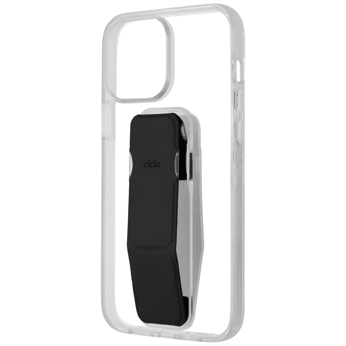 CLCKR Stand & Grip Case for Apple iPhone 13 Pro Max - Clear/Black Cell Phone - Cases, Covers & Skins Clckr    - Simple Cell Bulk Wholesale Pricing - USA Seller