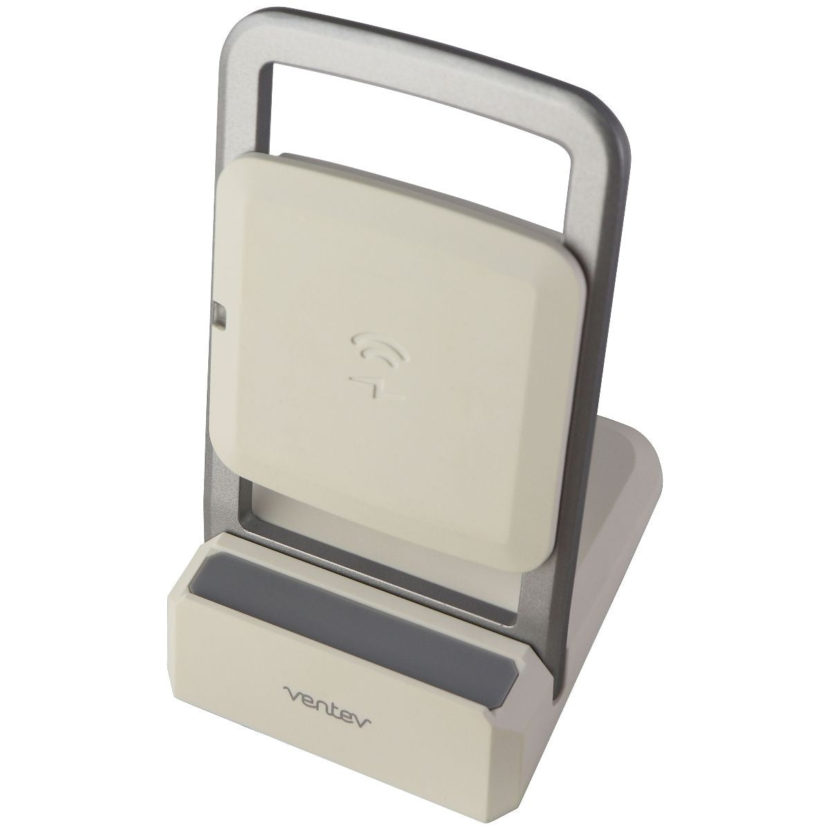 Ventev 15W Wireless ChargeStand for Qi Wireless Charging Devices - White/Silver Cell Phone - Chargers & Cradles Ventev - Simple Cell Bulk Wholesale Pricing - USA Seller