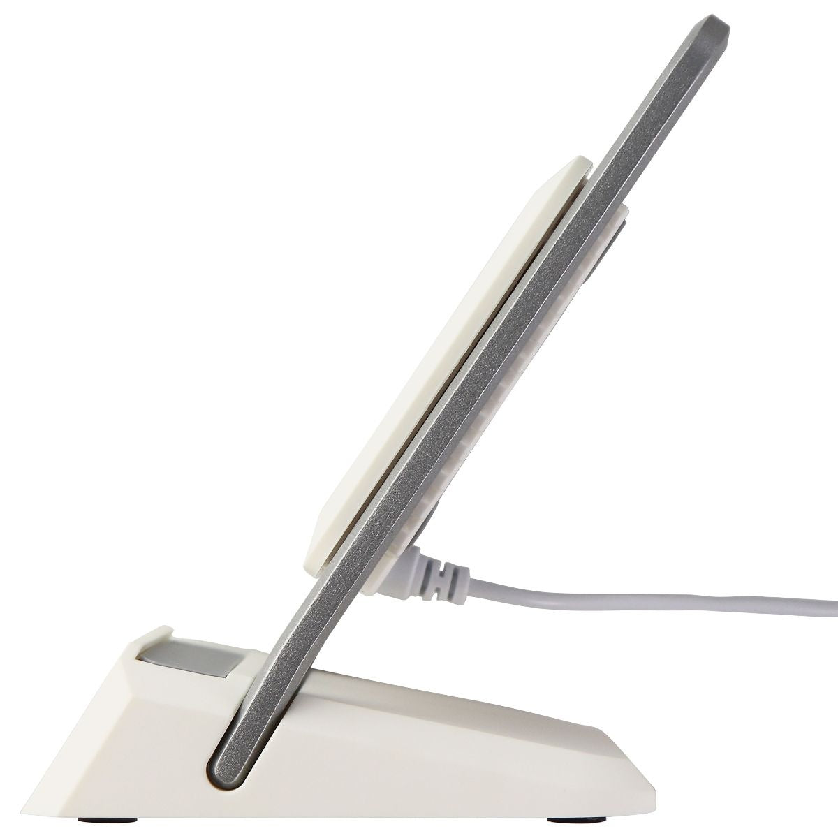 Ventev 15W Wireless ChargeStand for Qi Wireless Charging Devices - White/Silver Cell Phone - Chargers & Cradles Ventev - Simple Cell Bulk Wholesale Pricing - USA Seller