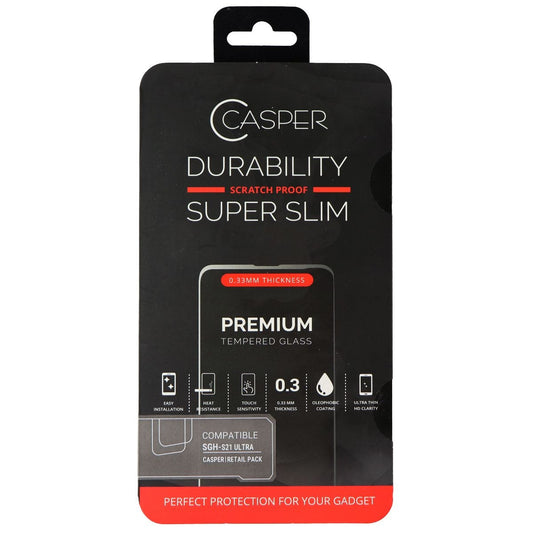 Casper Durability Series Slim Screen Protector for Samsung Galaxy S21 Ultra Cell Phone - Screen Protectors Casper - Simple Cell Bulk Wholesale Pricing - USA Seller