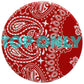 PopSockets PopGrip Swappable Top - Red Bandana (Top ONLY/No Base) Cell Phone - Mounts & Holders PopSockets - Simple Cell Bulk Wholesale Pricing - USA Seller