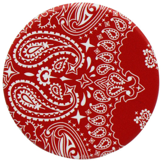 PopSockets PopGrip Swappable Top - Red Bandana (Top ONLY/No Base) Cell Phone - Mounts & Holders PopSockets    - Simple Cell Bulk Wholesale Pricing - USA Seller
