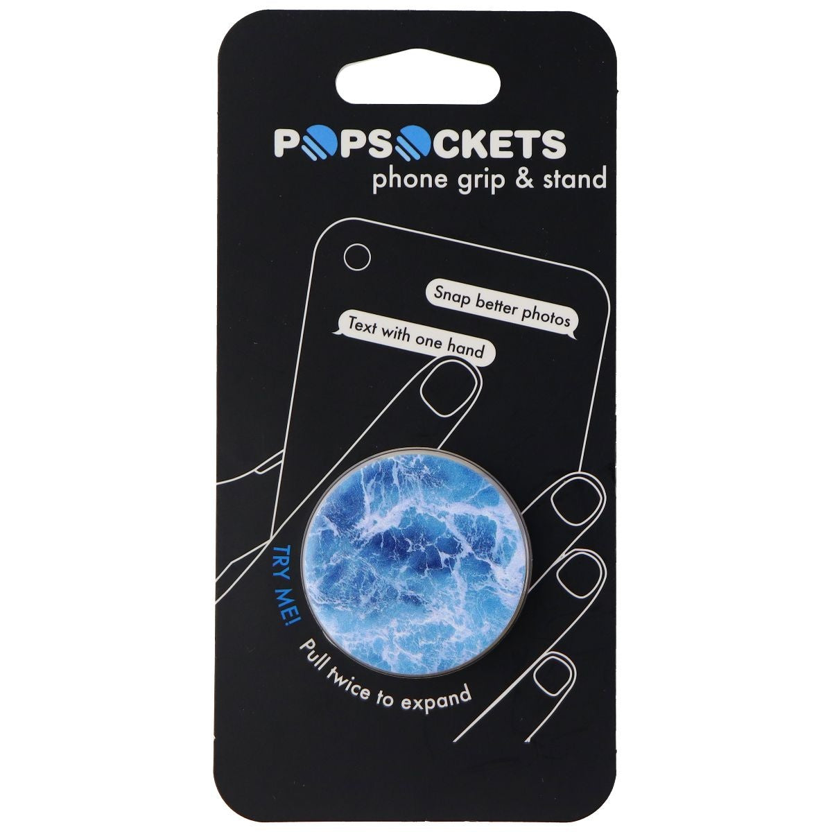 PopSockets: Collapsible Grip & Stand for Phones and Tablets - Ocean from The Air Cell Phone - Mounts & Holders PopSockets - Simple Cell Bulk Wholesale Pricing - USA Seller