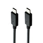 Kyocera (3.3-Ft) USB-C to USB-C Charge/Sync OEM Cable - Black (SCP-27SDC/R) Cell Phone - Cables & Adapters Kyocera - Simple Cell Bulk Wholesale Pricing - USA Seller