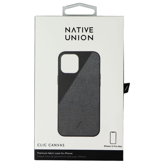 Native Union Clic Canvas Series Case for Apple iPhone 12 Pro Max - Black Cell Phone - Cases, Covers & Skins Native Union    - Simple Cell Bulk Wholesale Pricing - USA Seller