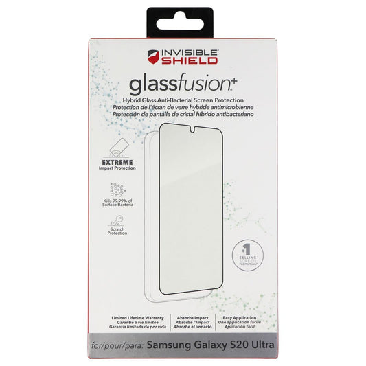 ZAGG InvisibleShield Glass Fusion+ Screen Protector for Samsung Galaxy S20 Ultra Cell Phone - Screen Protectors Zagg    - Simple Cell Bulk Wholesale Pricing - USA Seller