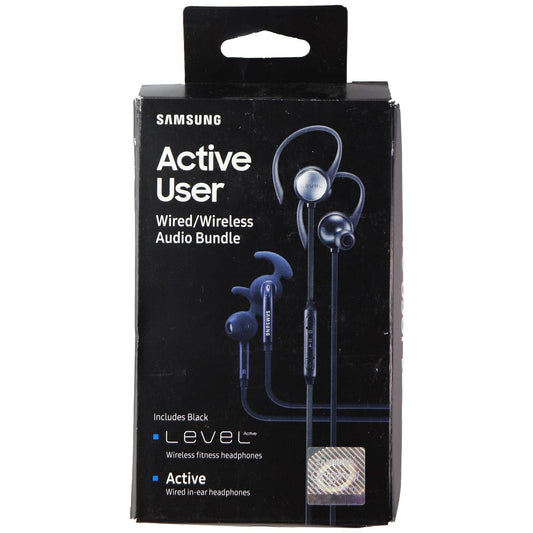 Samsung Wired & Wireless Bundle with Level Active and Wired Active Headphones Portable Audio - Headphones Samsung - Simple Cell Bulk Wholesale Pricing - USA Seller