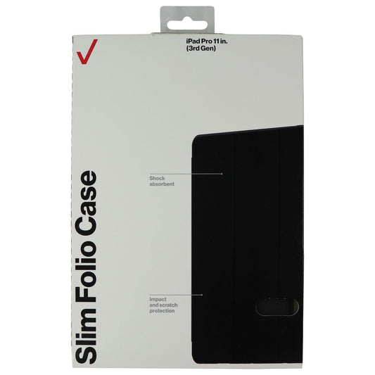 Verizon Slim Folio Case for Apple iPad Pro 11-in (3rd Gen) - Black iPad/Tablet Accessories - Cases, Covers, Keyboard Folios Verizon    - Simple Cell Bulk Wholesale Pricing - USA Seller