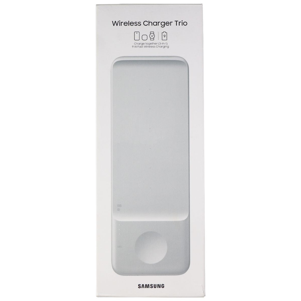 Samsung Wireless Charger Trio for Qi Devices, Headphones & Watches - White Cell Phone - Chargers & Cradles Samsung    - Simple Cell Bulk Wholesale Pricing - USA Seller