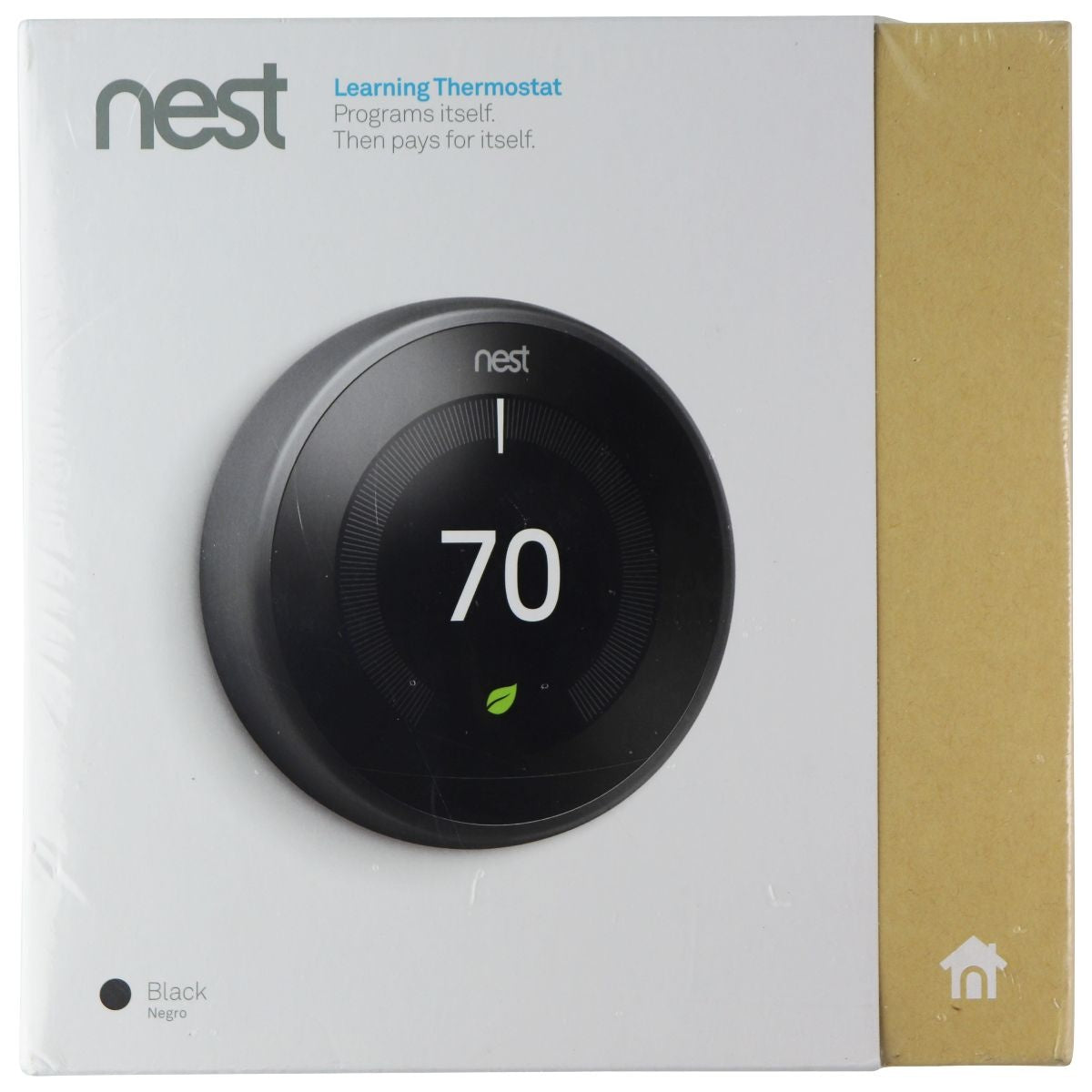 Google Nest Learning Programmable Smart Thermostat for Home - 3rd Gen - Black Heating, Cooling & Air - Programmable Thermostats Google - Simple Cell Bulk Wholesale Pricing - USA Seller