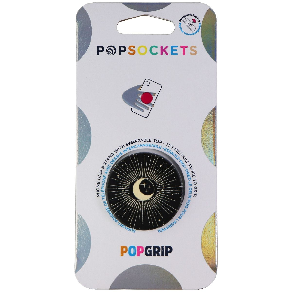 PopSockets PopGrip - Expanding Stand and Grip with Swappable Top - All Seeing Cell Phone - Mounts & Holders PopSockets    - Simple Cell Bulk Wholesale Pricing - USA Seller