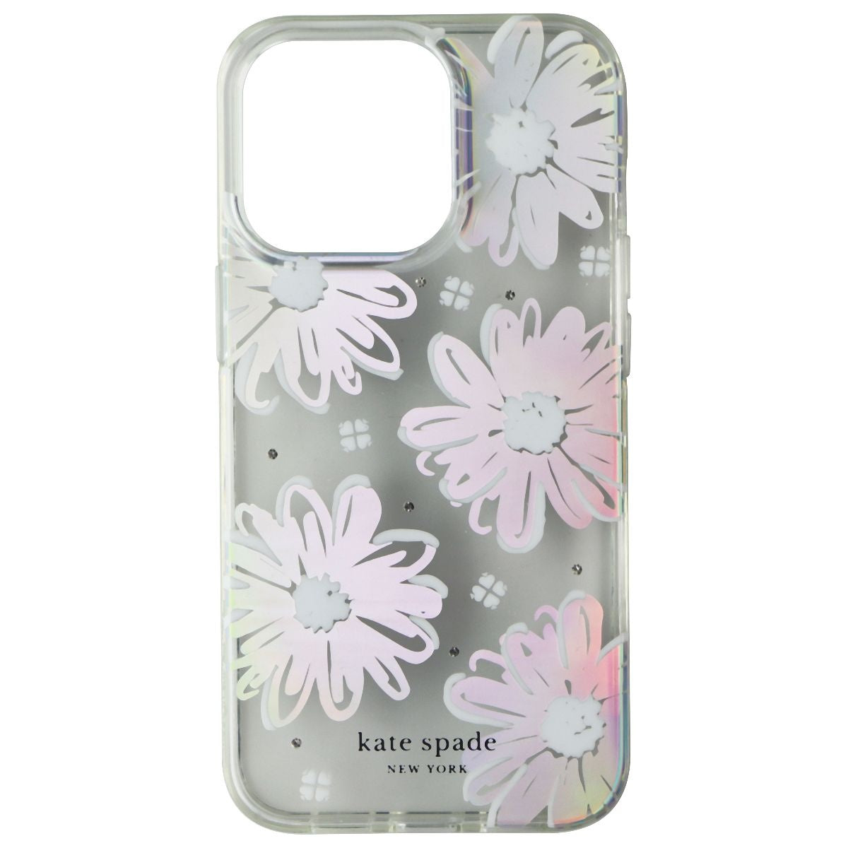 Kate Spade Protective Hardshell Case for iPhone 13 Pro - Daisy Iridescent Foil Cell Phone - Cases, Covers & Skins Kate Spade New York    - Simple Cell Bulk Wholesale Pricing - USA Seller