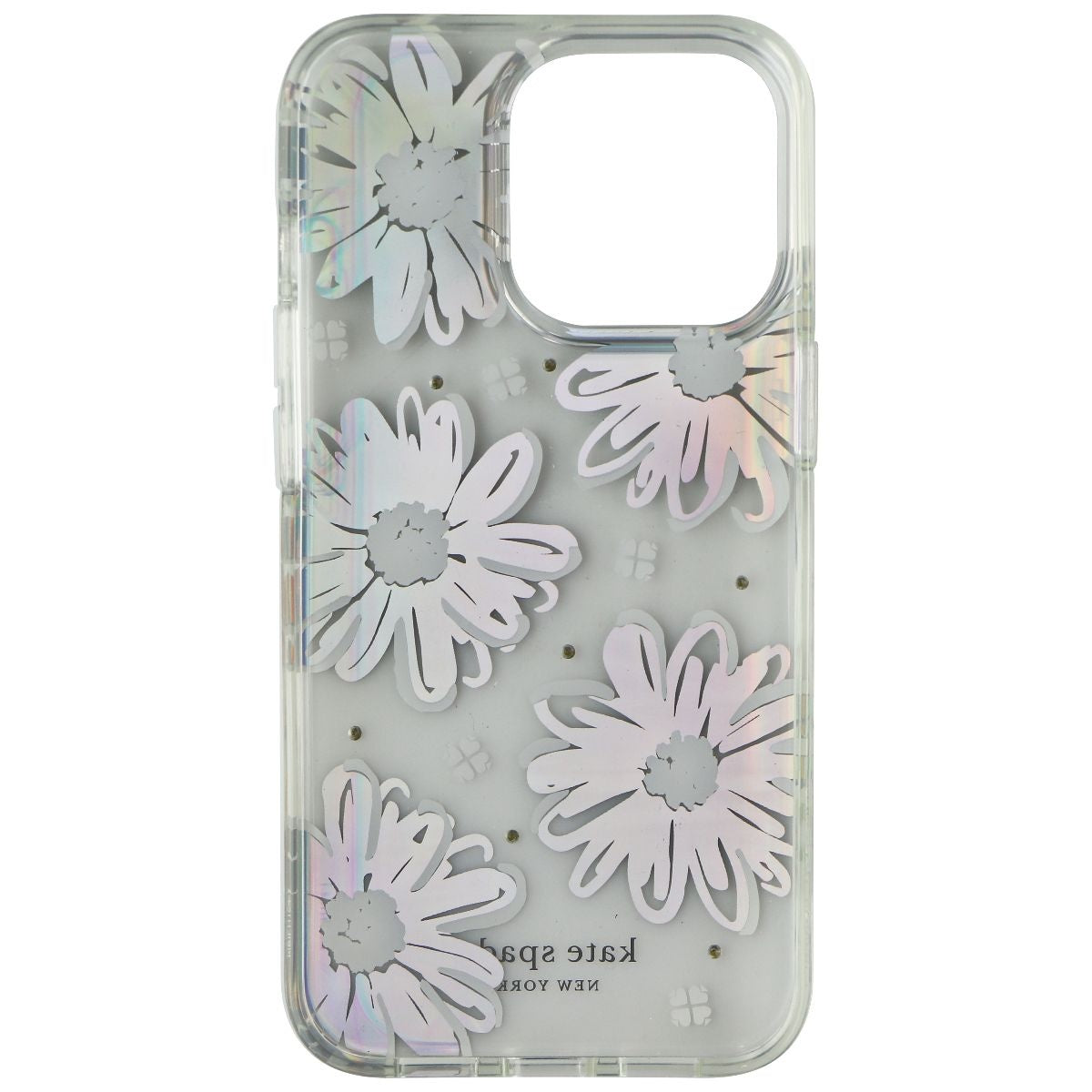 Kate Spade Protective Hardshell Case for iPhone 13 Pro - Daisy Iridescent Foil Cell Phone - Cases, Covers & Skins Kate Spade New York - Simple Cell Bulk Wholesale Pricing - USA Seller