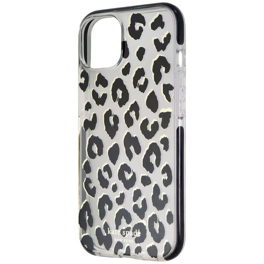 Kate Spade Defensive Hardshell Case for Apple iPhone 13 - City Leopard Black Cell Phone - Cases, Covers & Skins Kate Spade - Simple Cell Bulk Wholesale Pricing - USA Seller