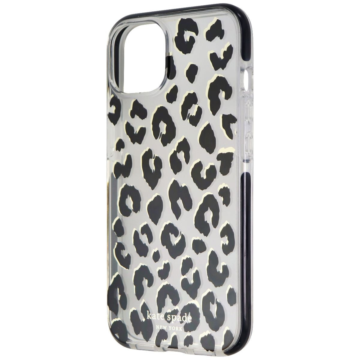 Kate Spade Defensive Hardshell Case for Apple iPhone 13 - City Leopard Black Cell Phone - Cases, Covers & Skins Kate Spade    - Simple Cell Bulk Wholesale Pricing - USA Seller