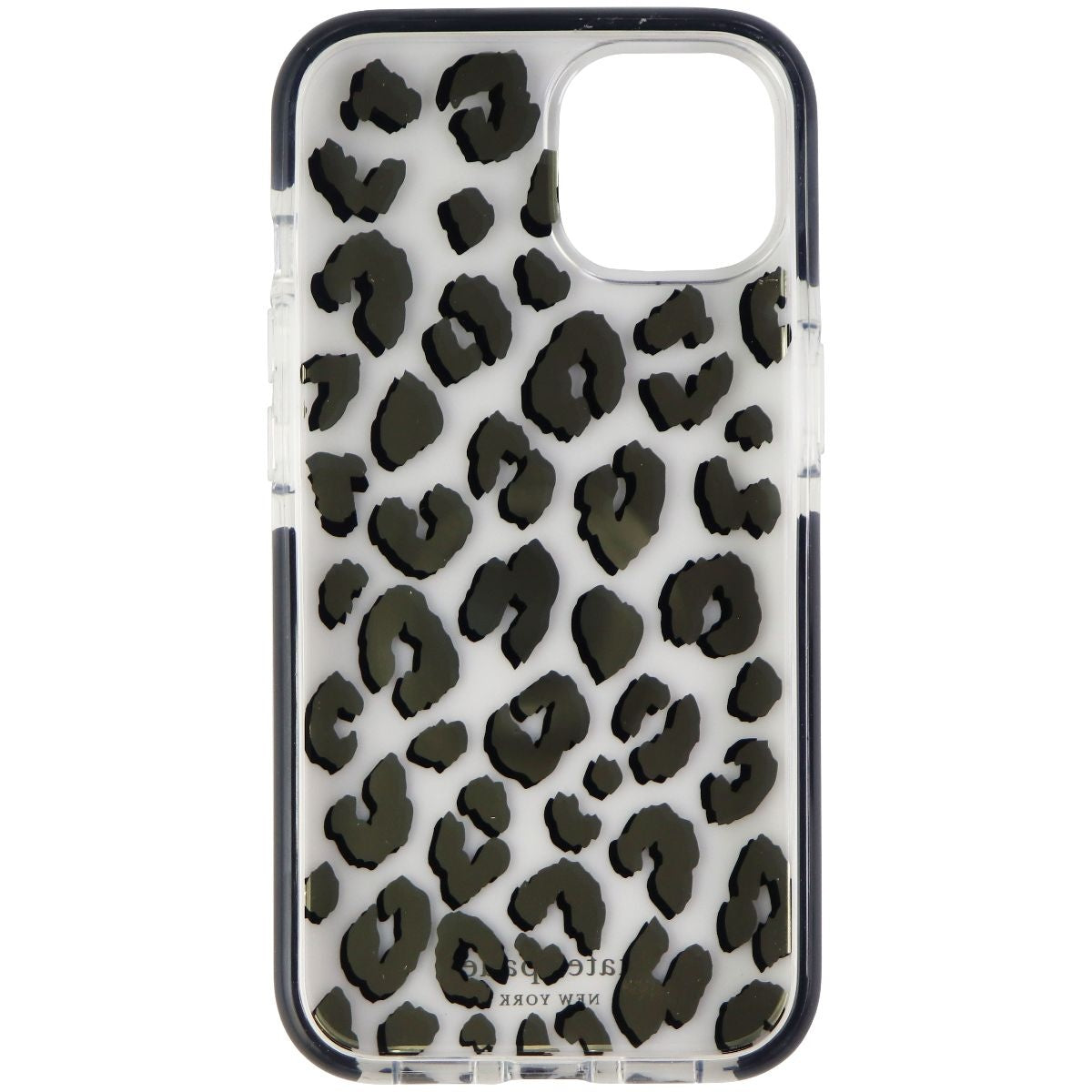 Kate Spade Defensive Hardshell Case for Apple iPhone 13 - City Leopard Black Cell Phone - Cases, Covers & Skins Kate Spade    - Simple Cell Bulk Wholesale Pricing - USA Seller