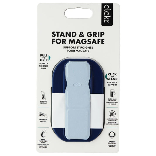 CLCKR Phone Stand and Grip for MagSafe Compatible Phones - Blue Cell Phone - Mounts & Holders Clckr - Simple Cell Bulk Wholesale Pricing - USA Seller