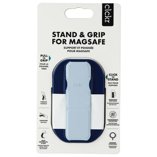 CLCKR Phone Stand and Grip for MagSafe Compatible Phones - Blue Cell Phone - Mounts & Holders Clckr    - Simple Cell Bulk Wholesale Pricing - USA Seller