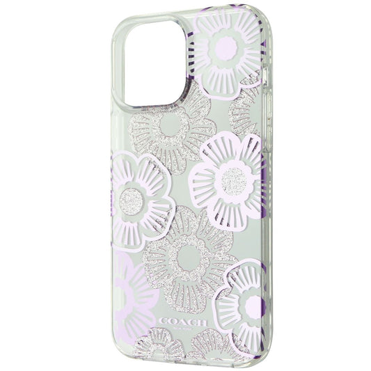 Coach Protective Case for iPhone 13 Pro Max/12 Pro Max - Tea Rose Ice Purple Cell Phone - Cases, Covers & Skins Coach    - Simple Cell Bulk Wholesale Pricing - USA Seller