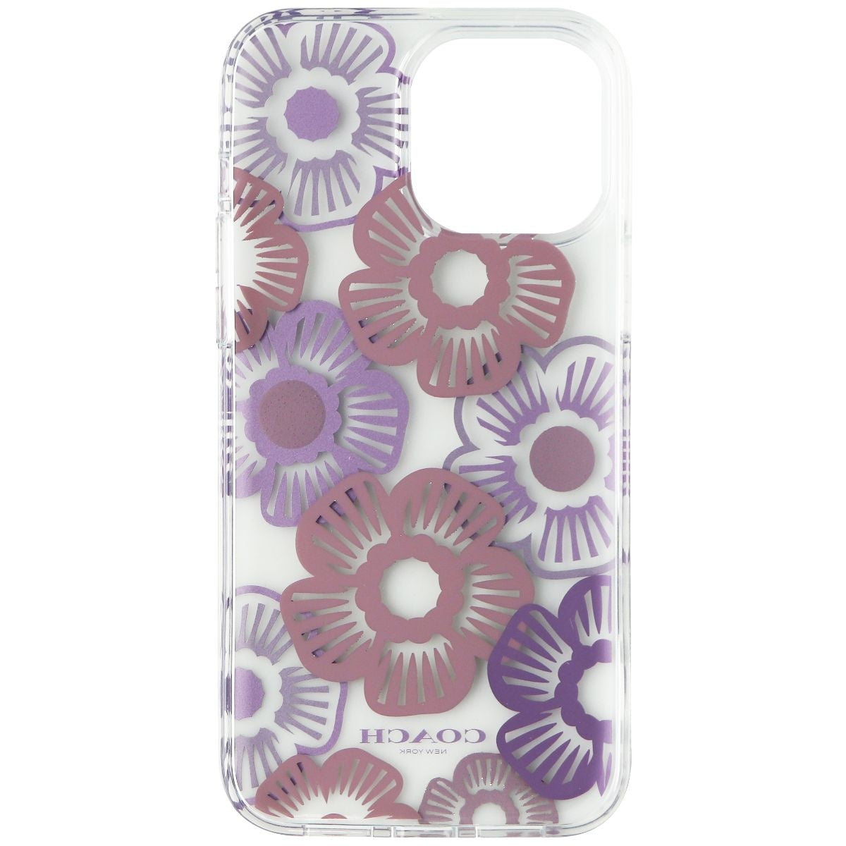 Coach Protective Case for iPhone 13 Pro Max/12 Pro Max - Tea Rose Ice Purple Cell Phone - Cases, Covers & Skins Coach - Simple Cell Bulk Wholesale Pricing - USA Seller