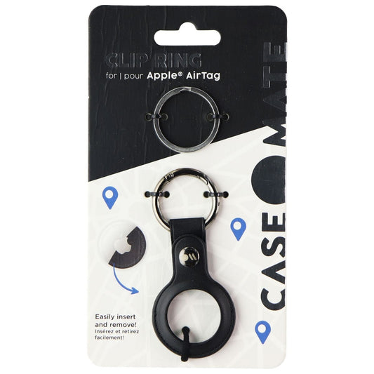 Case-Mate AirTag Tracker Holder with Anti-Lost Key Ring, Stitching Vegan Leather Cell Phone - Mounts & Holders Case-Mate - Simple Cell Bulk Wholesale Pricing - USA Seller