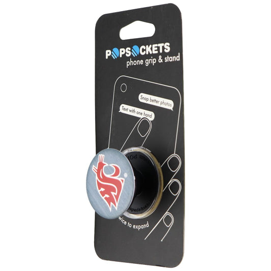 PopSockets Collapsible Grip & Stand for Phones and Tablets - WSU Cougars Cell Phone - Mounts & Holders PopSockets - Simple Cell Bulk Wholesale Pricing - USA Seller