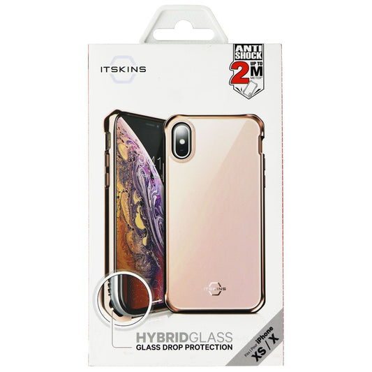 ITSKINS Hybrid Glass Series Case for Apple iPhone Xs / X - Rose Gold Cell Phone - Cases, Covers & Skins ITSKINS - Simple Cell Bulk Wholesale Pricing - USA Seller