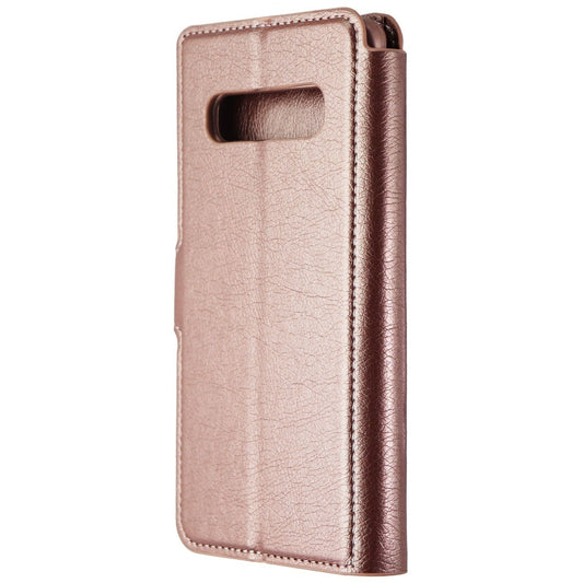 Base Wallet Folio Series Case for Samsung Galaxy S10 - Rose Gold Cell Phone - Cases, Covers & Skins Base - Simple Cell Bulk Wholesale Pricing - USA Seller