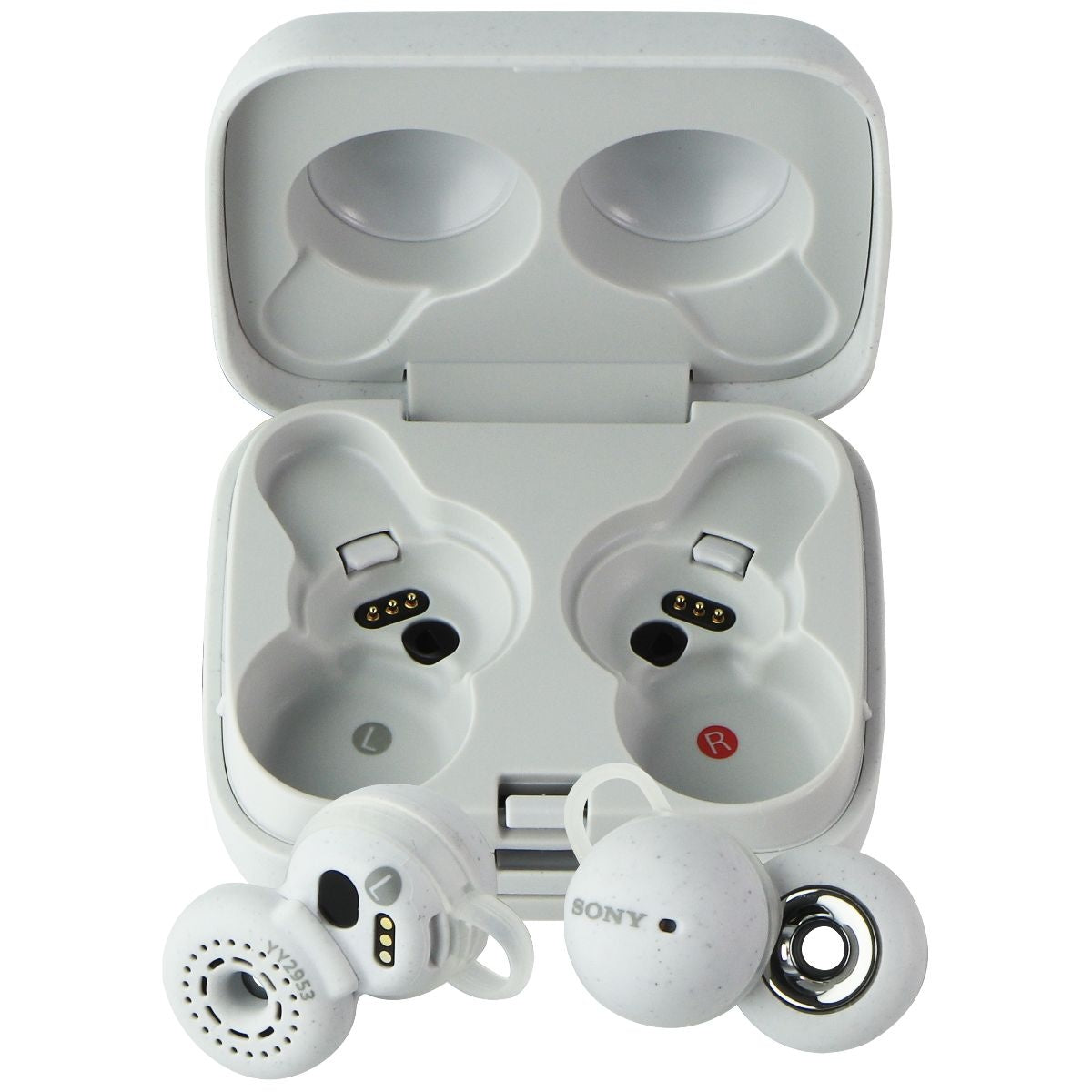 Sony LinkBuds Truly Wireless Open-Ring Headphones - White (WF-L900/W) Portable Audio - Headphones Sony - Simple Cell Bulk Wholesale Pricing - USA Seller