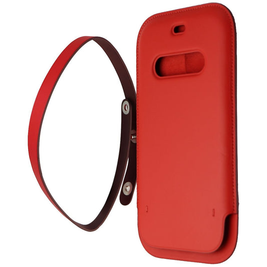 Apple iPhone 12 and 12 Pro Leather Sleeve For Magsafe  - (Product) RED Cell Phone - Cases, Covers & Skins Apple    - Simple Cell Bulk Wholesale Pricing - USA Seller