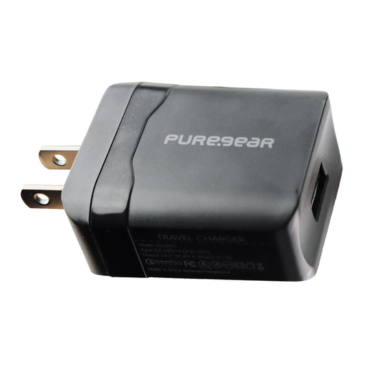 PureGear Single USB Port Adaptive Output Wall Charger - Black (09525PG) Cell Phone - Chargers & Cradles PureGear    - Simple Cell Bulk Wholesale Pricing - USA Seller