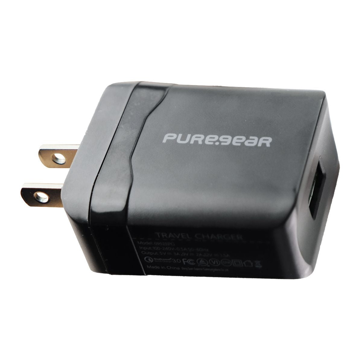 PureGear Single USB Port Adaptive Output Wall Charger - Black (09525PG) Cell Phone - Chargers & Cradles PureGear - Simple Cell Bulk Wholesale Pricing - USA Seller