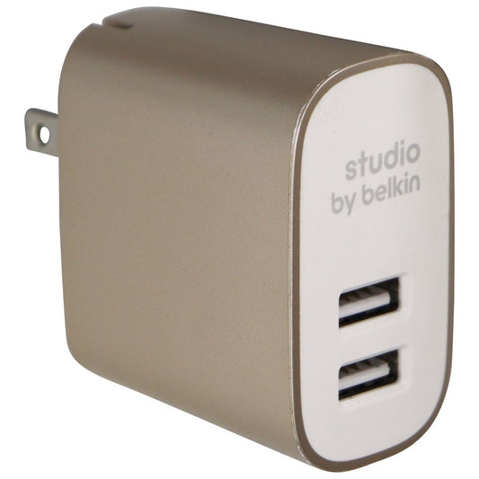 Belkin Studio (24-Watt) Dual USB Power Adapter Wall Charger - Gold (F8J230dq) Cell Phone - Chargers & Cradles Belkin    - Simple Cell Bulk Wholesale Pricing - USA Seller