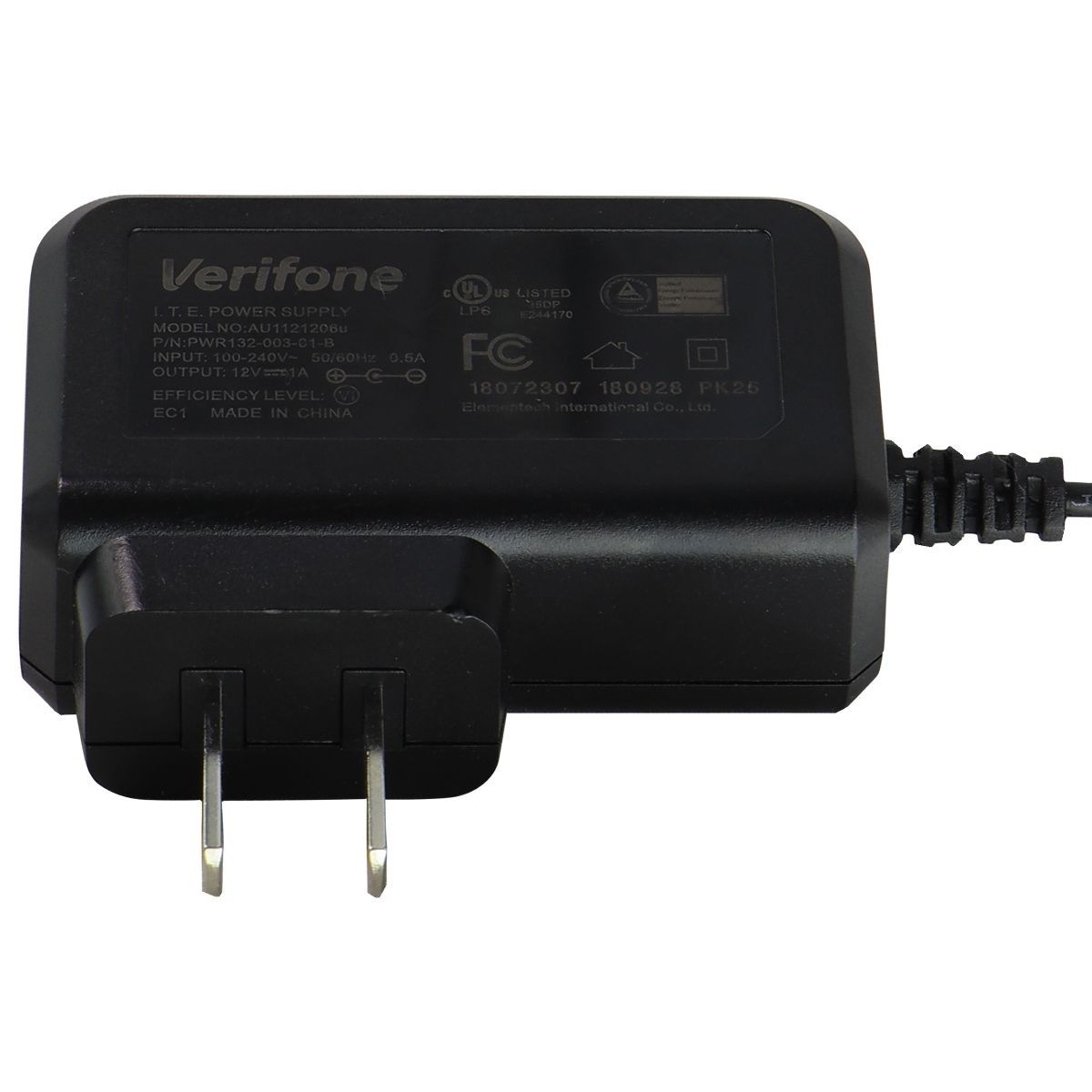 Verifone I.T.E. (12V/1A) Power Supply AC Adapter - Black (AU1121206u) Multipurpose Batteries & Power - Multipurpose AC to DC Adapters Verifone - Simple Cell Bulk Wholesale Pricing - USA Seller