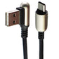 Hoco 4-Foot Braided USB-C to (Right Angle USB-A) Charge/Sync Cable - Gold/Black Cell Phone - Cables & Adapters Hoco. - Simple Cell Bulk Wholesale Pricing - USA Seller