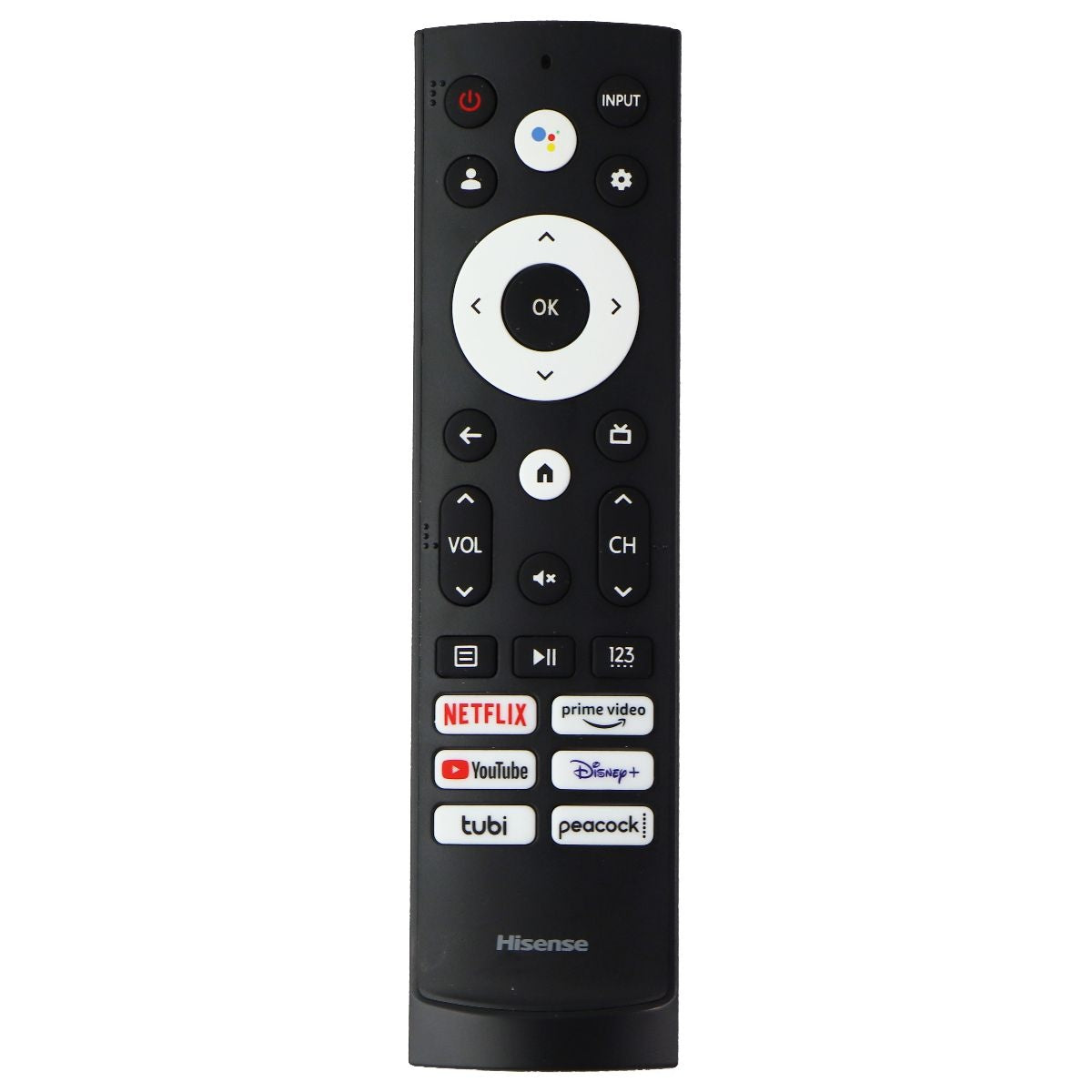 Hisense OEM Remote Control (ERF3V90H) for Select Hisense TVs - Black TV, Video & Audio Accessories - Remote Controls Hisense - Simple Cell Bulk Wholesale Pricing - USA Seller