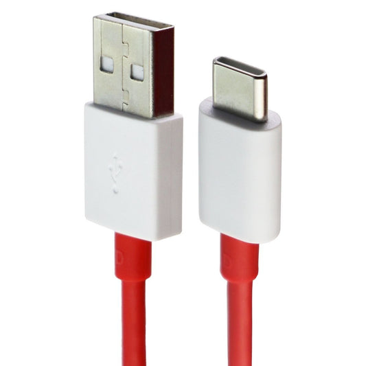 OnePlus (3.3-Foot) 1m USB to USB-C Charge and Sync Cable - Red/White (D140) Cell Phone - Cables & Adapters OnePlus - Simple Cell Bulk Wholesale Pricing - USA Seller