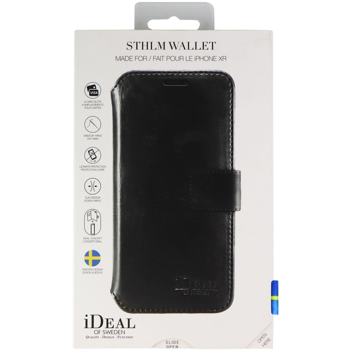 iDeal of Sweden STHLM Wallet Case for iPhone XR Smartphones - Black Cell Phone - Cases, Covers & Skins iDeal of Sweden    - Simple Cell Bulk Wholesale Pricing - USA Seller