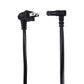 Longwell Right Angle AC Figure-8 Power Cable - Black (E55349 LS-7LV 7A-125V) Portable Audio - Cables & Adapters Longwell - Simple Cell Bulk Wholesale Pricing - USA Seller