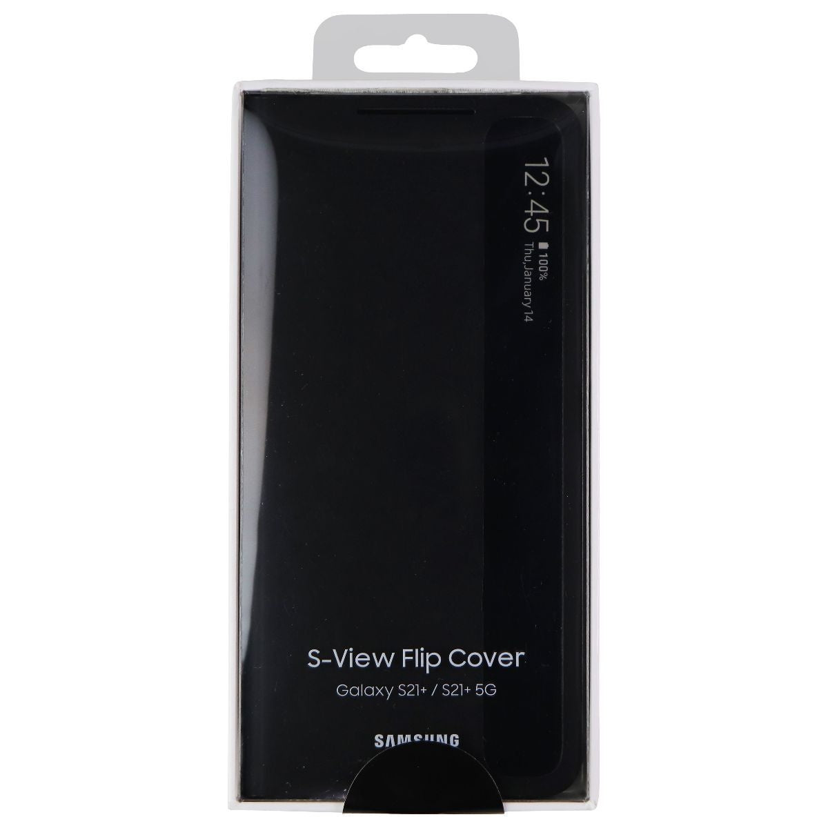Samsung S-View Flip Cover for Galaxy S21+ & S21+ 5G - Black (EF-ZG996CBE) Cell Phone - Cases, Covers & Skins Samsung - Simple Cell Bulk Wholesale Pricing - USA Seller