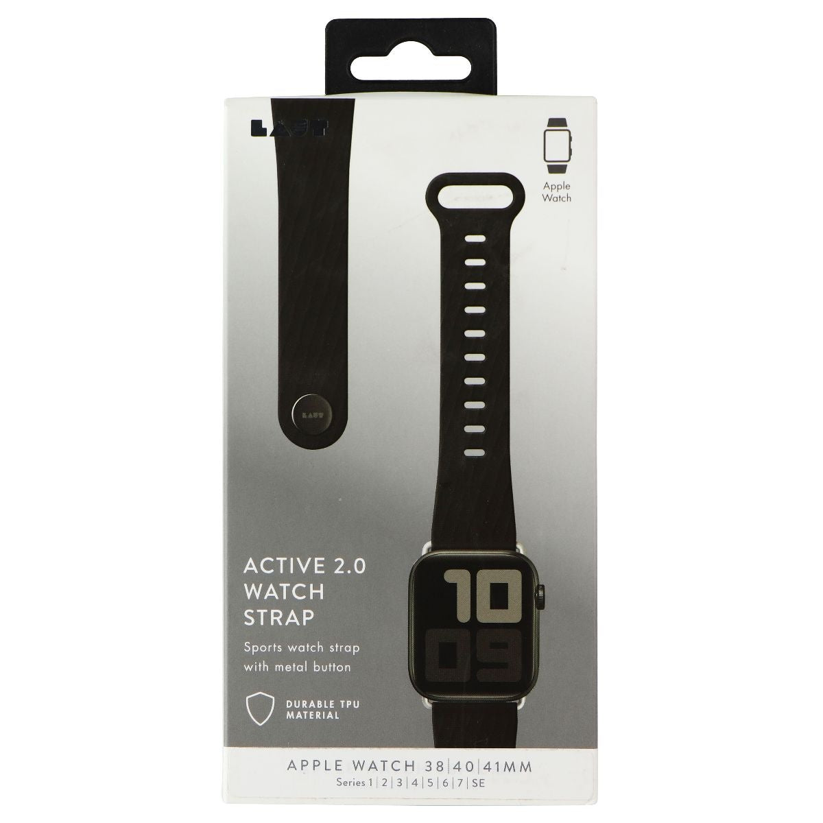 LAUT Active 2.0 Sport Band for Apple Watch 38/40/41mm All Series - Black Smart Watch Accessories - Watch Bands Laut - Simple Cell Bulk Wholesale Pricing - USA Seller