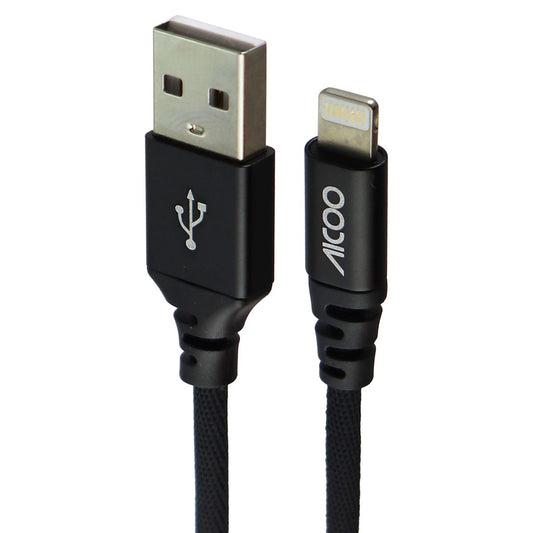Aicoo (3.3-Foot/1m) Braided Lightning 8-Pin to Charge/Sync Cable - Black Cell Phone - Cables & Adapters AICOO - Simple Cell Bulk Wholesale Pricing - USA Seller