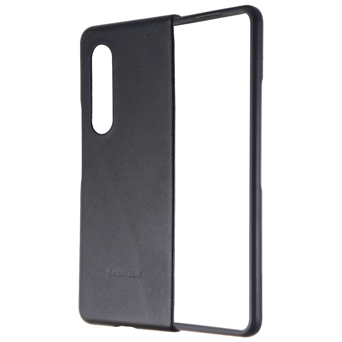 Samsung Leather Protective Cover for Galaxy Z Fold3 5G - Black (EF-VF926LBEGUS) Cell Phone - Cases, Covers & Skins Samsung - Simple Cell Bulk Wholesale Pricing - USA Seller